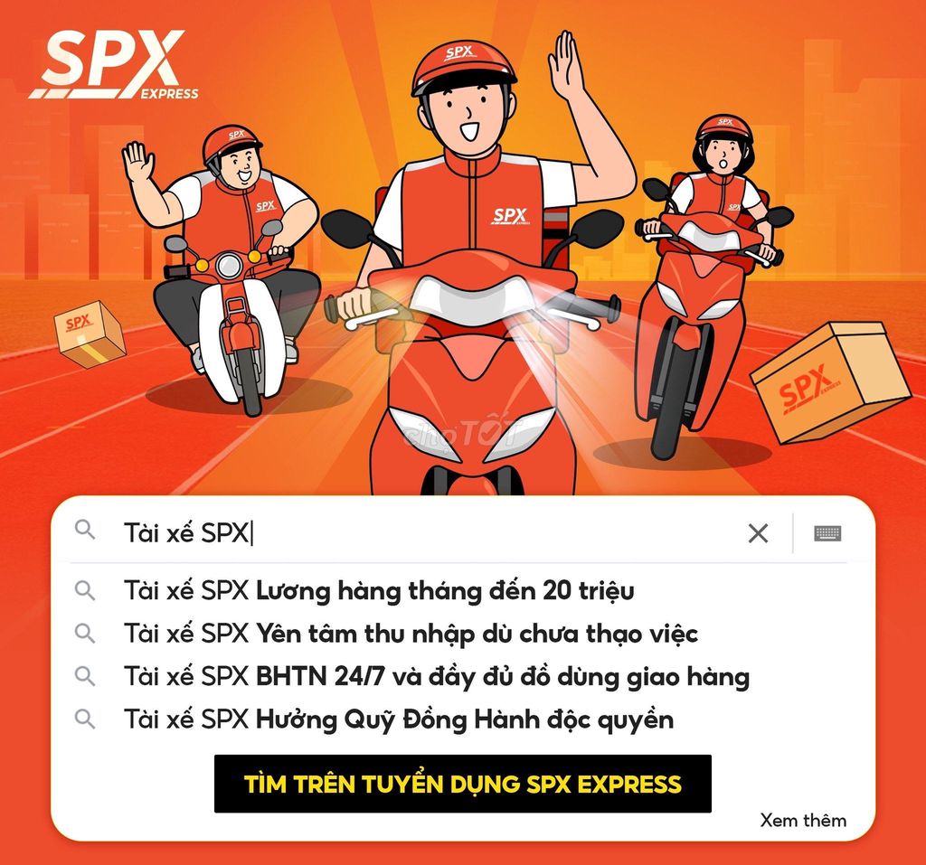 [LONG AN] TUYỂN SHIPPER GIAO HÀNG SHOPEE