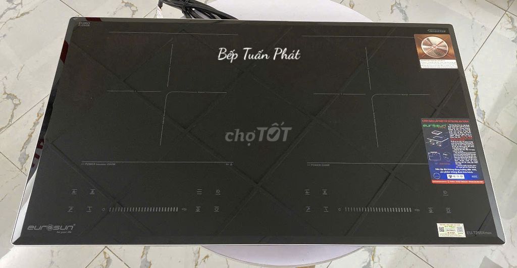 Bếp từ đôi Eurosun EU-T258Xmax Đen Malaysia. Mua bán Bếp, lò, đồ điện nhà bếp tại Quận 12 Tp Hồ Chí Minh được đăng bởi Bếp Tuấn Phát hình 1