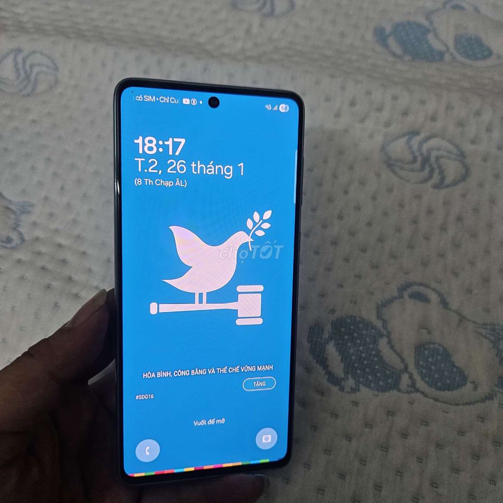 Samsung Galaxy A73 5G 120mhz 2sim ram 8gb/128gb. Mua bán Điện thoại tại Thành phố Thủ Đức Tp Hồ Chí Minh được đăng bởi binphone hình 1