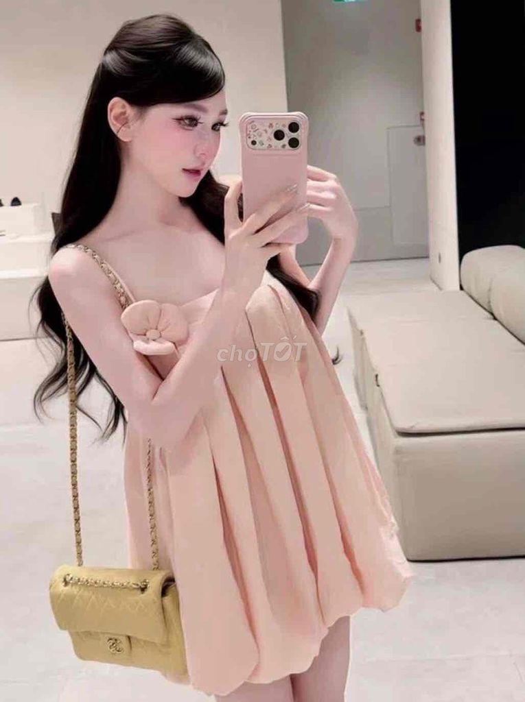 Đầm Nữ Vải mềm mại Hồng nhạt size S. Mua bán Quần áo tại Huyện Thanh Thuỷ Phú Thọ được đăng bởi Ngân Hà hình 1