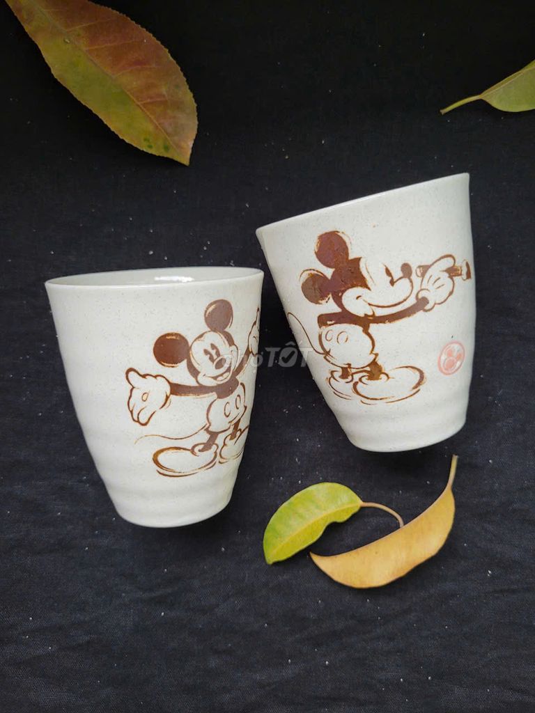 Gốm sứ Nhật: Set ly Mickey