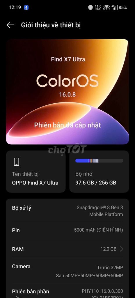OPPO Find X7 Ultra 12GB/256GB Xanh. Mua bán Điện thoại tại Quận Bình Tân Tp Hồ Chí Minh được đăng bởi Châu Minh hình 1
