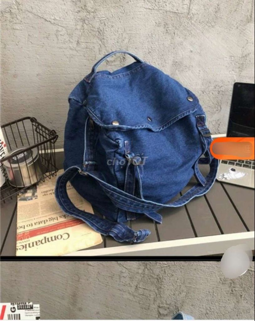 Túi đeo chéo đeo vai quai xách vải jeans denim