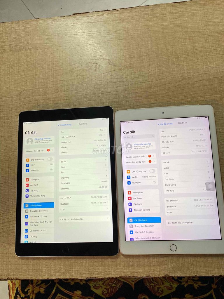 Ipad Gen 9 và Gen 6 thích hợp con em xài mùa hè. Mua bán Máy tính bảng tại Quận 12 Tp Hồ Chí Minh được đăng bởi Tính hình 1