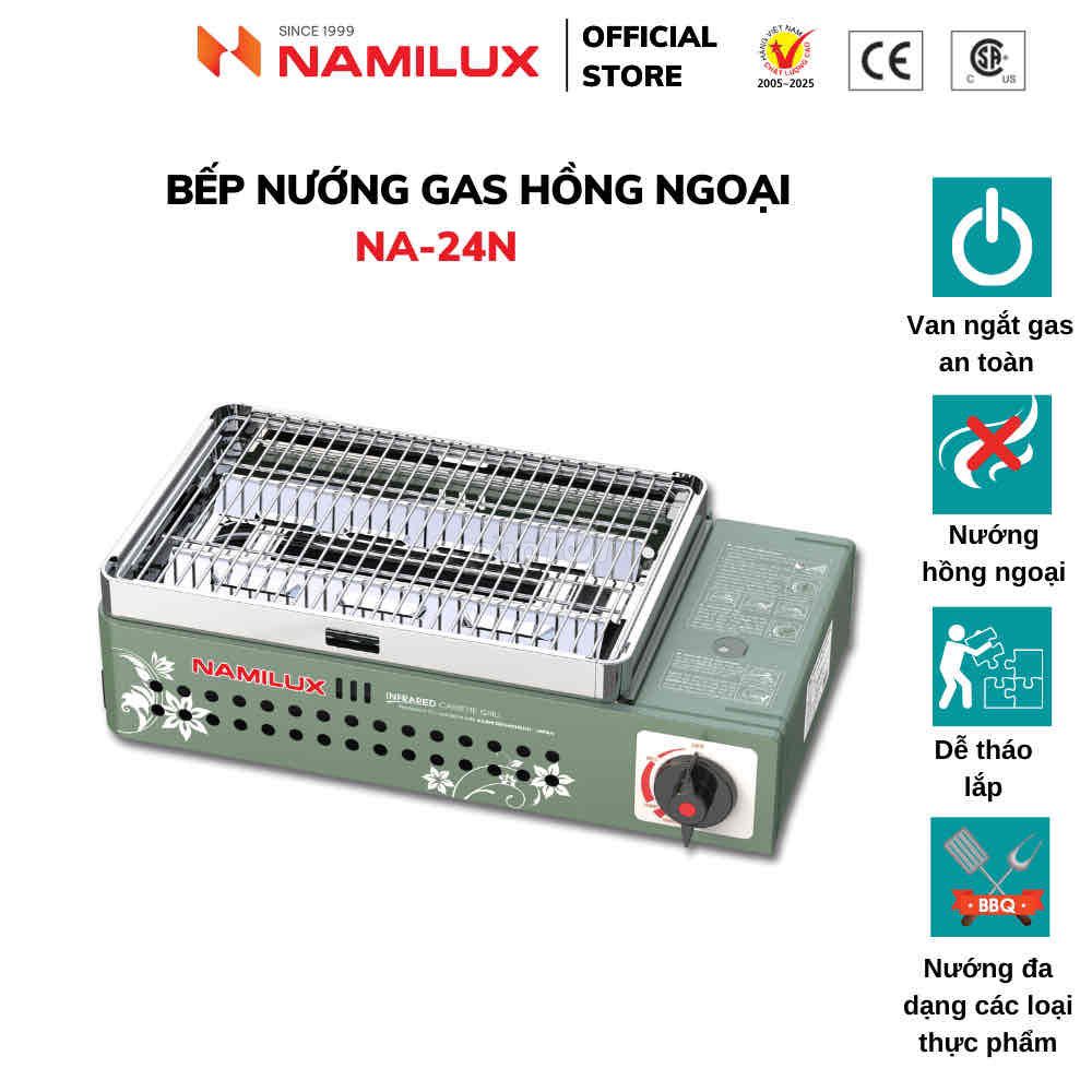 Bếp nướng gas Namilux NA-24N Hồng ngoại Xanh rêu. Mua bán Bếp, lò, đồ điện nhà bếp tại Huyện Vĩnh Cửu Đồng Nai được đăng bởi Yến Nhi hình 1