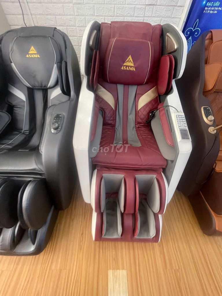 Ghế massage Asama AS MAX 300 Trắng, đỏ. Mua bán Bàn ghế tại Thành phố Bà Rịa Bà Rịa - Vũng Tàu được đăng bởi lantuongasama hình 1