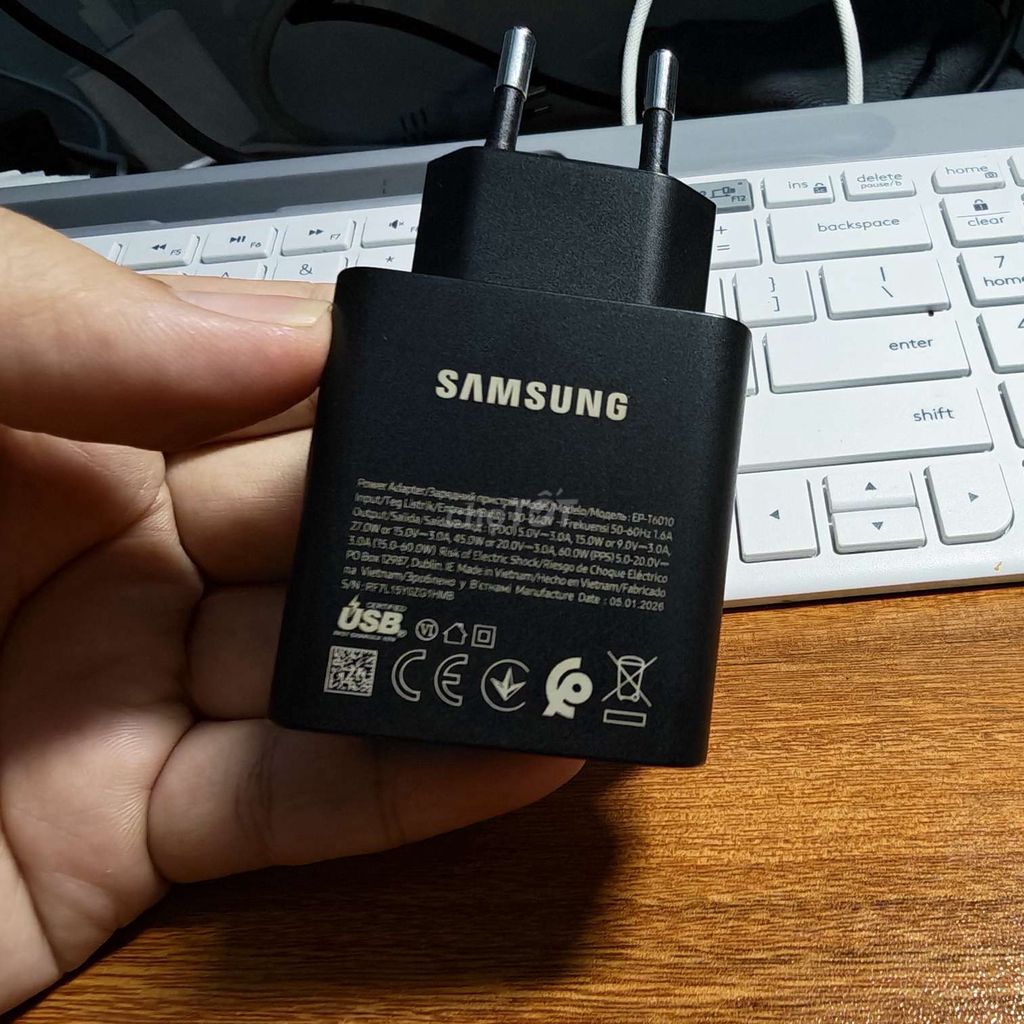Sạc Samsung EP-T6010 65W Đen. Mua bán Phụ kiện (Màn hình, Chuột...) tại Huyện Bình Chánh Tp Hồ Chí Minh được đăng bởi Nguyễn Ori hình 1