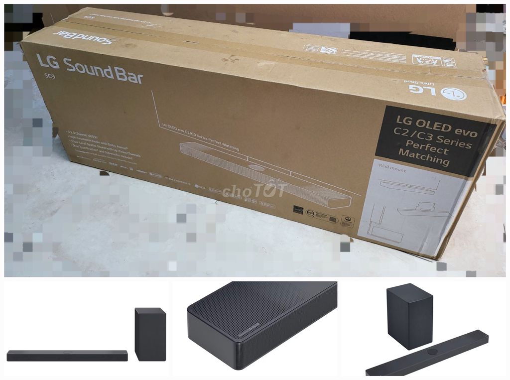 Soundbar 3.1.3 DolbyAtmos LG SC9S MỚI NGUYÊN THÙNG