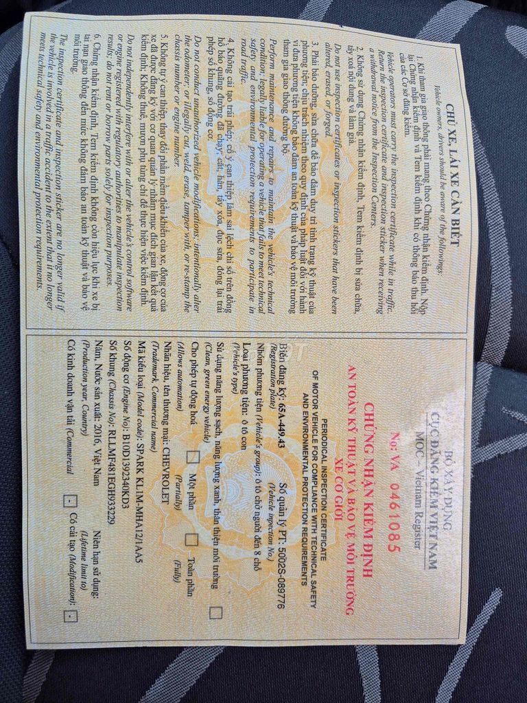 Chevrolet Spark 2016 - Cần Thơ. Mua bán Ô tô tại Quận Cái Răng Cần Thơ được đăng bởi Trang Trần hình 16