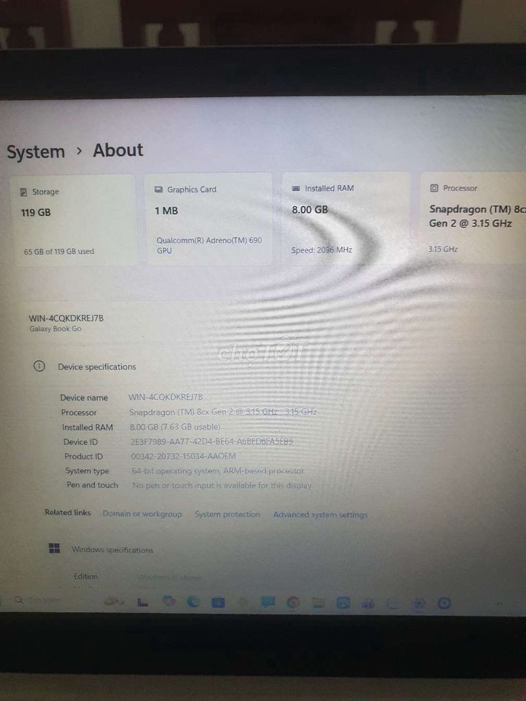 🔥laptop Galaxy Book Go, mỏng nhẹ,có sim, pin trâu. Mua bán Laptop tại Quận Hải Châu Đà Nẵng được đăng bởi Laidinh hình 1