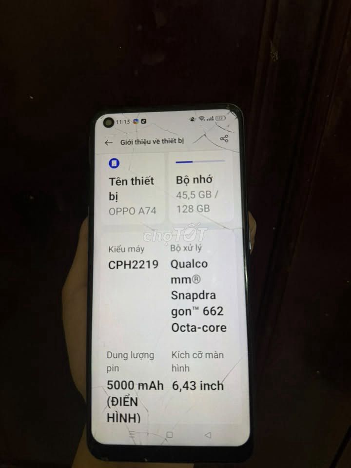 Oppo A74 128GB 8GB Like New. Mua bán Điện thoại tại Quận Bình Tân Tp Hồ Chí Minh được đăng bởi Hội Đồ Điện Tử hình 1