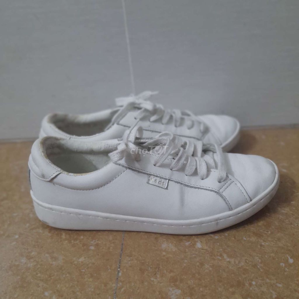 giày ace leather white size 36 chính hãng