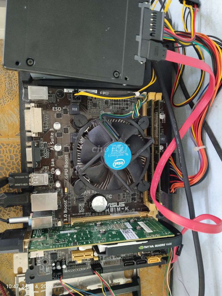 Bo mạch chủ ASUS H81M-K + 1220v3. Mua bán Linh kiện (RAM, Card...) tại Thành phố Vĩnh Long Vĩnh Long được đăng bởi CN Thiên Lương hình 1