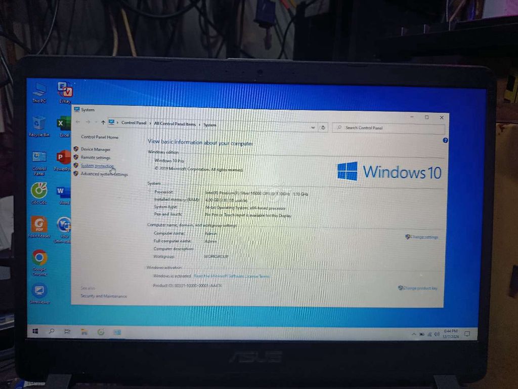 Asus X407 N5000 gen8 4GB/120GB SSD Bạc. Mua bán Laptop tại Thành phố Long Xuyên An Giang được đăng bởi Nguyễn Tâm hình 1