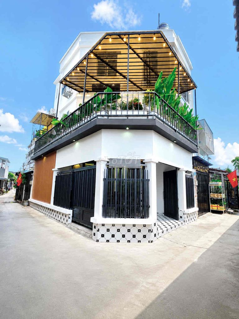BÁN NHÀ GÓC 2 MẶT THOÁNG – HẺM 2680 HUỲNH TẤN PHÁT, HẺM RỘNG 3.5M