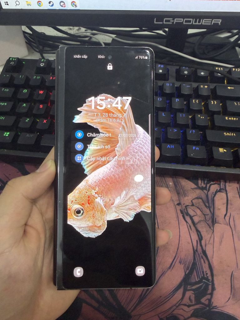 Samsung Galaxy Z Fold2 Đen Màn hình gập. Mua bán Điện thoại tại Quận 10 Tp Hồ Chí Minh được đăng bởi Tấn Đạt hình 1