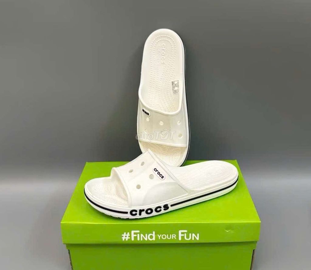 Dép Cross màu trắng. Mua bán Giày dép tại Quận Gò Vấp Tp Hồ Chí Minh được đăng bởi Anh Ba  Hàng hiệu tuyển Chuyên bán Online uy tín hình 2