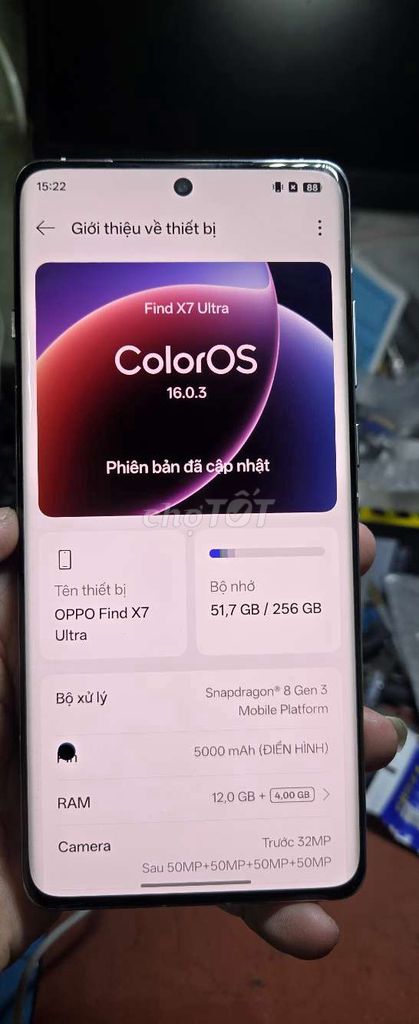 OPPO Find X7 Ultra 256GB zin toàn bộ. Mua bán Điện thoại tại Quận 8 Tp Hồ Chí Minh được đăng bởi Thiên Hòa mobile  hình 1