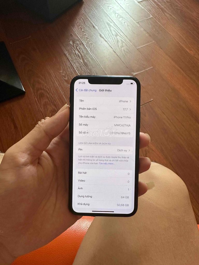 Apple iPhone 11 Pro 64GB Xanh rêu 77%. Mua bán Điện thoại tại Quận Long Biên Hà Nội được đăng bởi Tiến Anh hình 1