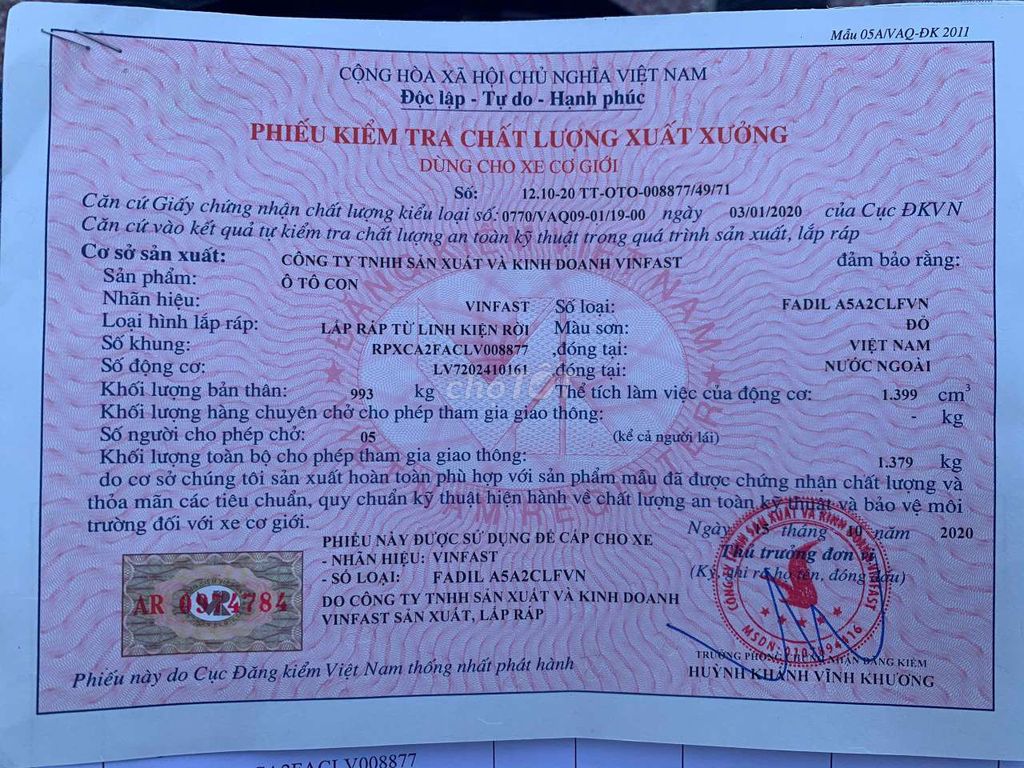 2020 1.4 AT - 45000 km. Mua bán Ô tô tại Quận Bắc Từ Liêm Hà Nội được đăng bởi Huy Ha hình 5