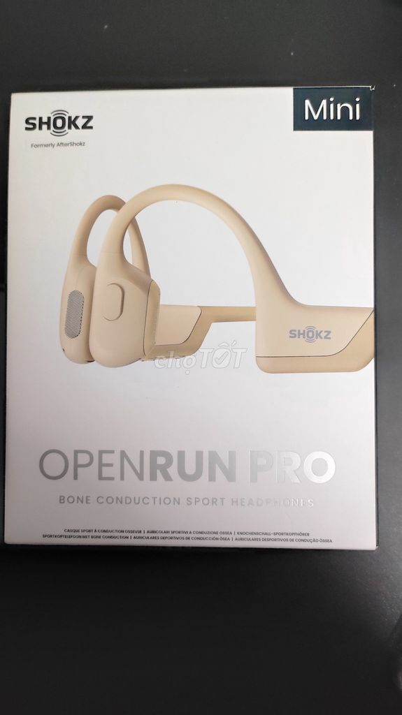 Tai nghe thể thao Shokz OpenRun Pro Mini Beige. Mua bán Tivi, Âm thanh tại Quận Liên Chiểu Đà Nẵng được đăng bởi Xuân Sỹ Ngô hình 1