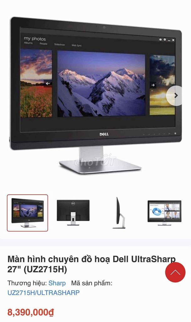 Màn hình Dell UltraSharp UZ2715H 27 inch Đen. Mua bán Phụ kiện (Màn hình, Chuột...) tại Huyện Chương Mỹ Hà Nội được đăng bởi Nguyen đat hình 1