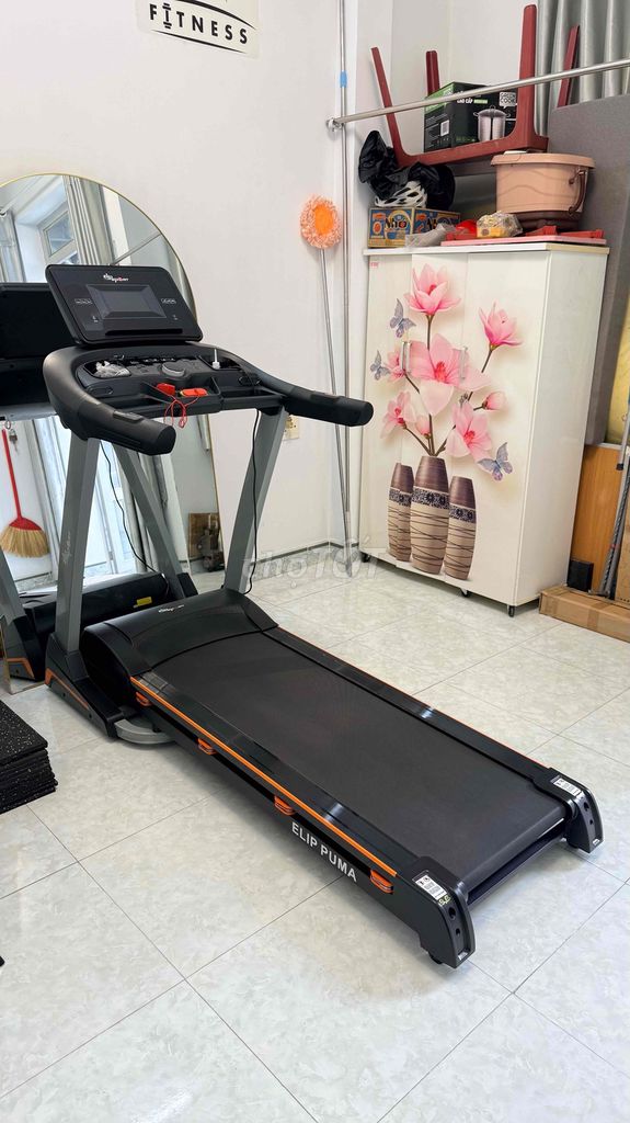 Máy chạy bộ điện ELIP Puma Đen Cam 99%
