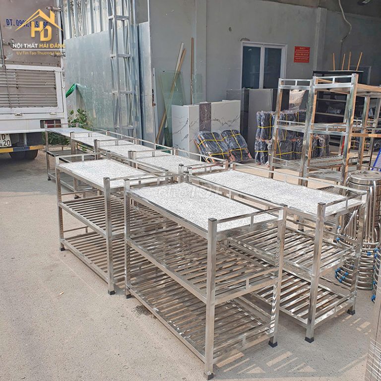Kệ bếp Inox 3 tầng. Mua bán Tủ, kệ gia đình tại Quận Tân Phú Tp Hồ Chí Minh được đăng bởi Tổng Kho Nội Thất Hải Đăng hình 1