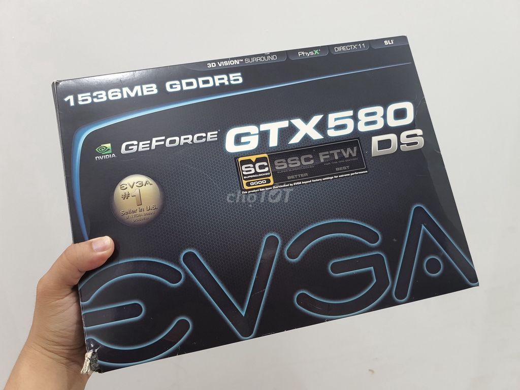 Card sưu tầm EVGA GTX580 FTW hàng khá hiếm. Mua bán Linh kiện (RAM, Card...) tại Quận Hải An Hải Phòng được đăng bởi TN hình 1