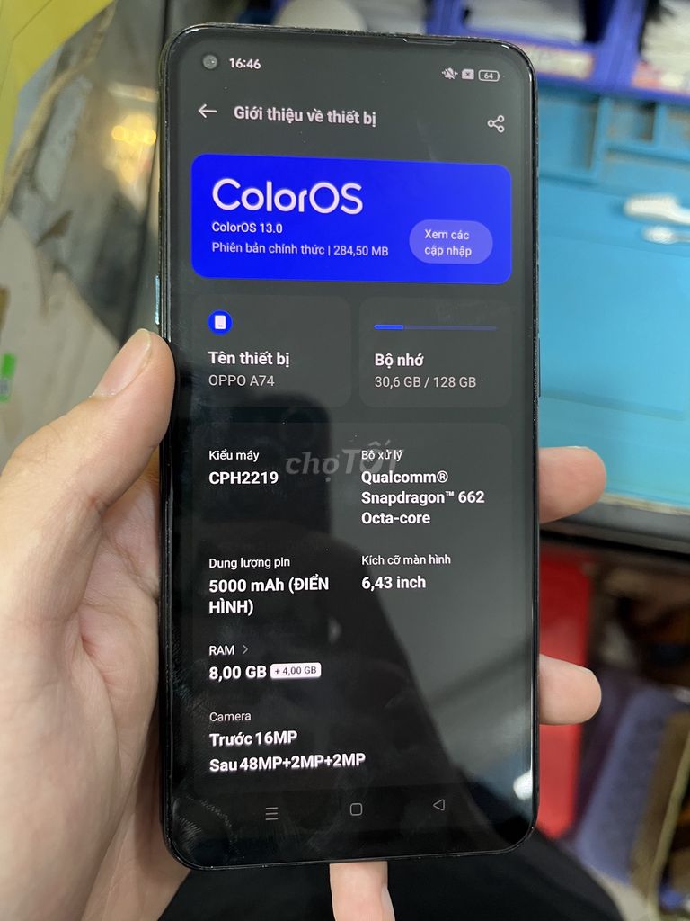 Oppo A74 128GB Đen. Mua bán Điện thoại tại Thành phố Long Xuyên An Giang được đăng bởi Minh tiến hình 1