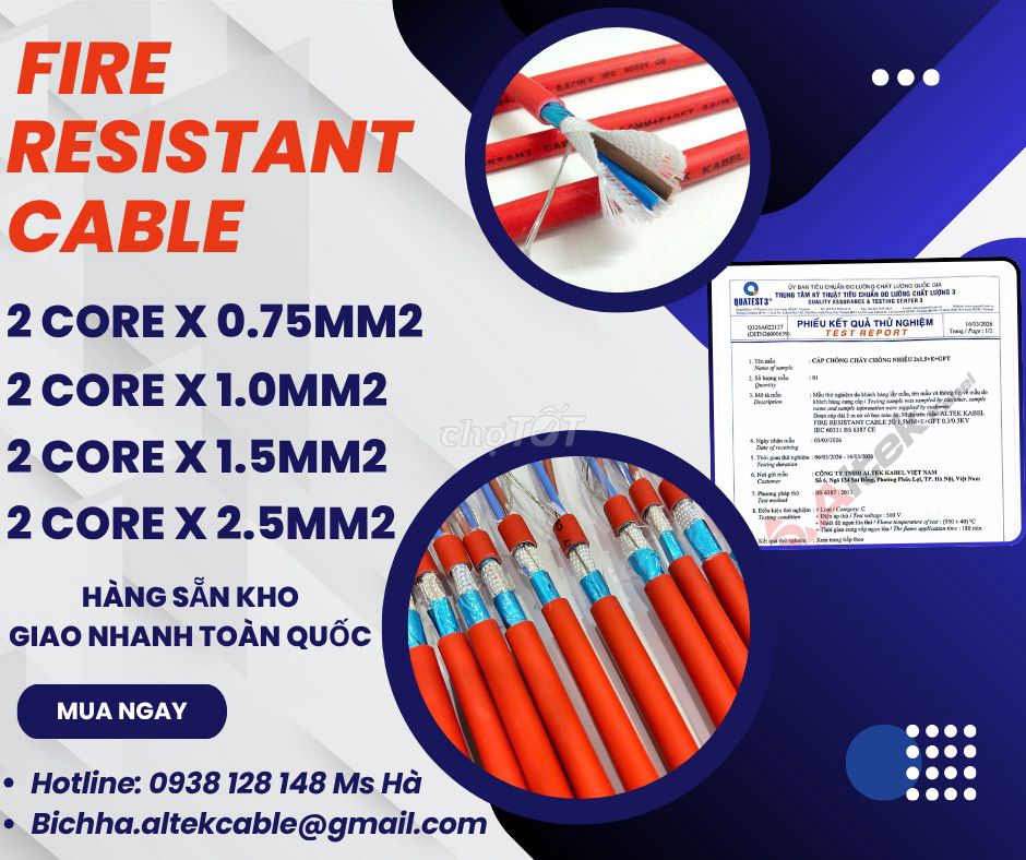 Phân phối cáp chống cháy chống nhiễu 3 miền. Mua bán Nội thất, đồ gia dụng khác tại Quận Bình Tân Tp Hồ Chí Minh được đăng bởi Hà Altek Kabel hình 1