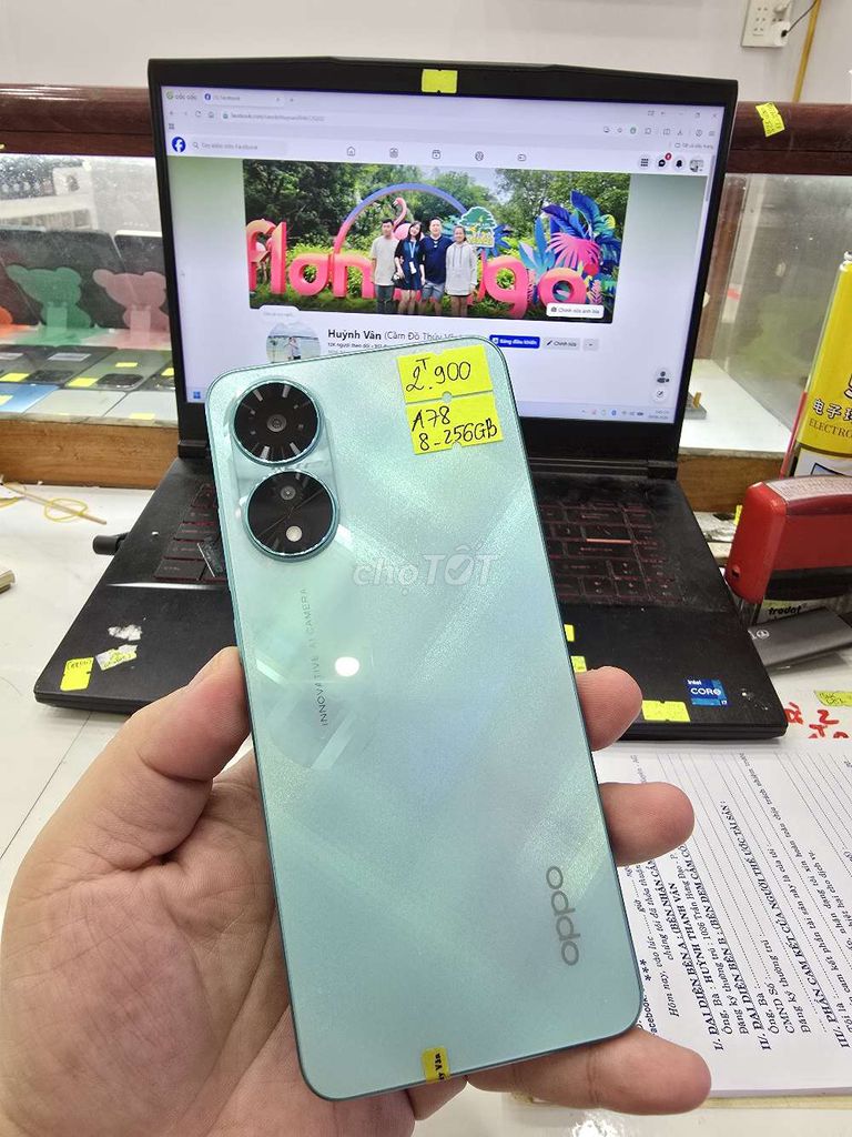 Oppo A78 8GB/256GB Xanh ngọc. Mua bán Điện thoại tại Thành phố Long Xuyên An Giang được đăng bởi Facebook Cầm Đồ Thúy Vân hình 1