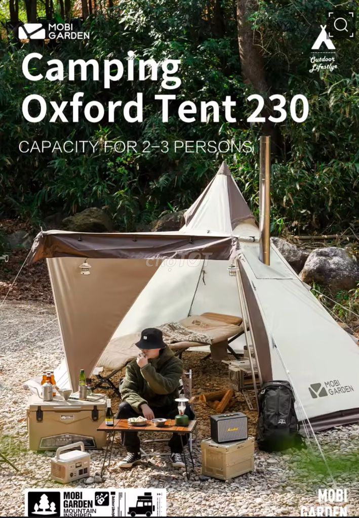 Lều cắm trại Mobi Garden Oxford Tent 230. Mua bán Đồ thể thao, Dã ngoại tại Quận Tây Hồ Hà Nội được đăng bởi Trịnh Công Sơn hình 1