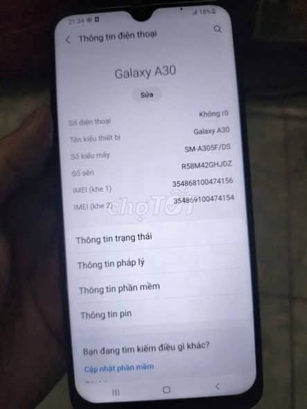Samsung Galaxy A30 Xanh. Mua bán Điện thoại tại Quận 1 Tp Hồ Chí Minh được đăng bởi Hội Đồ Điện Tử hình 1