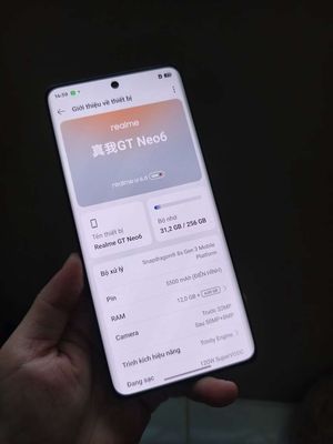 Realme GT Neo 6 12GB/256GB Pin 94. Mua bán Điện thoại tại Quận Gò Vấp Tp Hồ Chí Minh được đăng bởi hoài