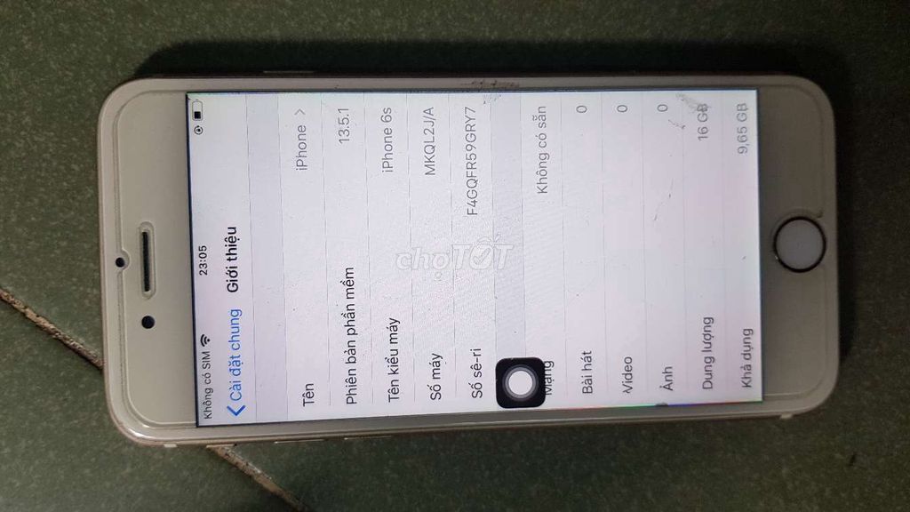 0707949414 - Apple iPhone 6S  16G  máy zin toàn bộ KVT
