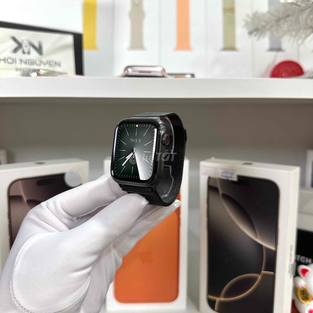 Apple Watch Series 5 44mm Titanium Đen LTE Mỹ. Mua bán Thiết bị đeo thông minh tại Quận Thanh Xuân Hà Nội được đăng bởi Nguyễn Hữu Nguyên hình 1