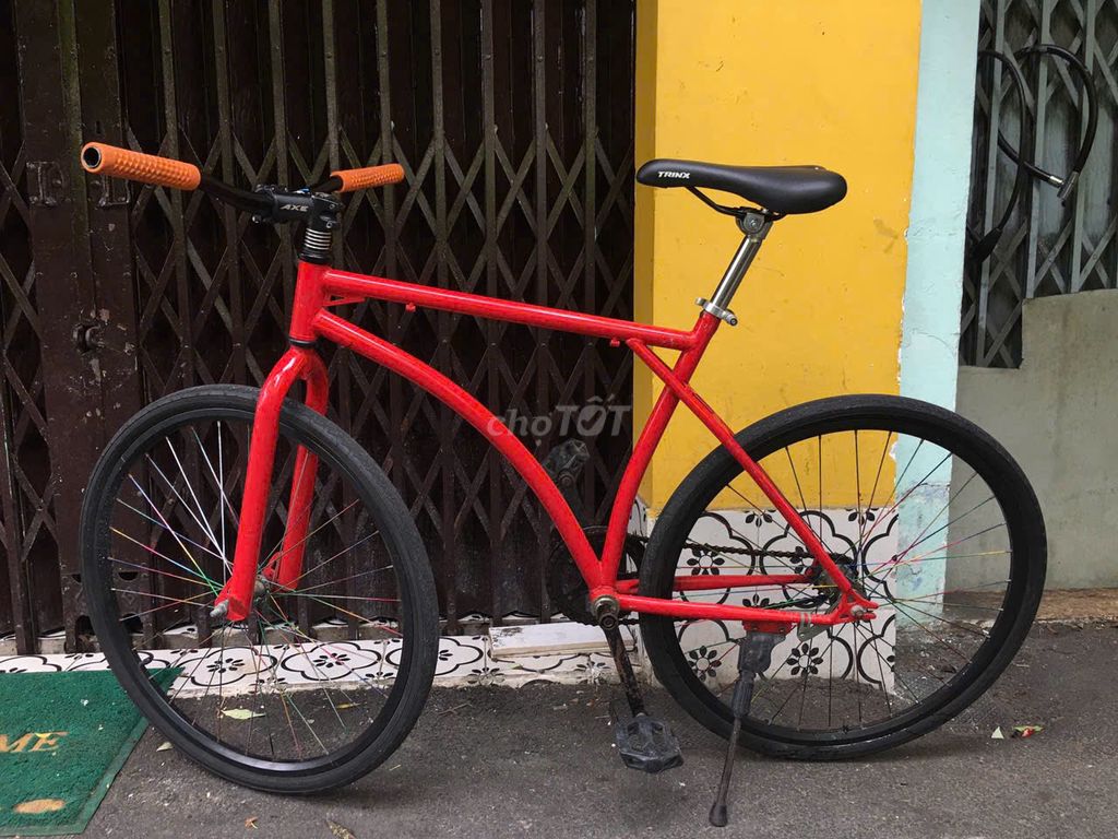 🚴 BÁN XE ĐẠP FIXED GEAR KHUNG ĐỎ 🚴. Mua bán Xe đạp tại Quận 3 Tp Hồ Chí Minh được đăng bởi Tiên Trần hình 1