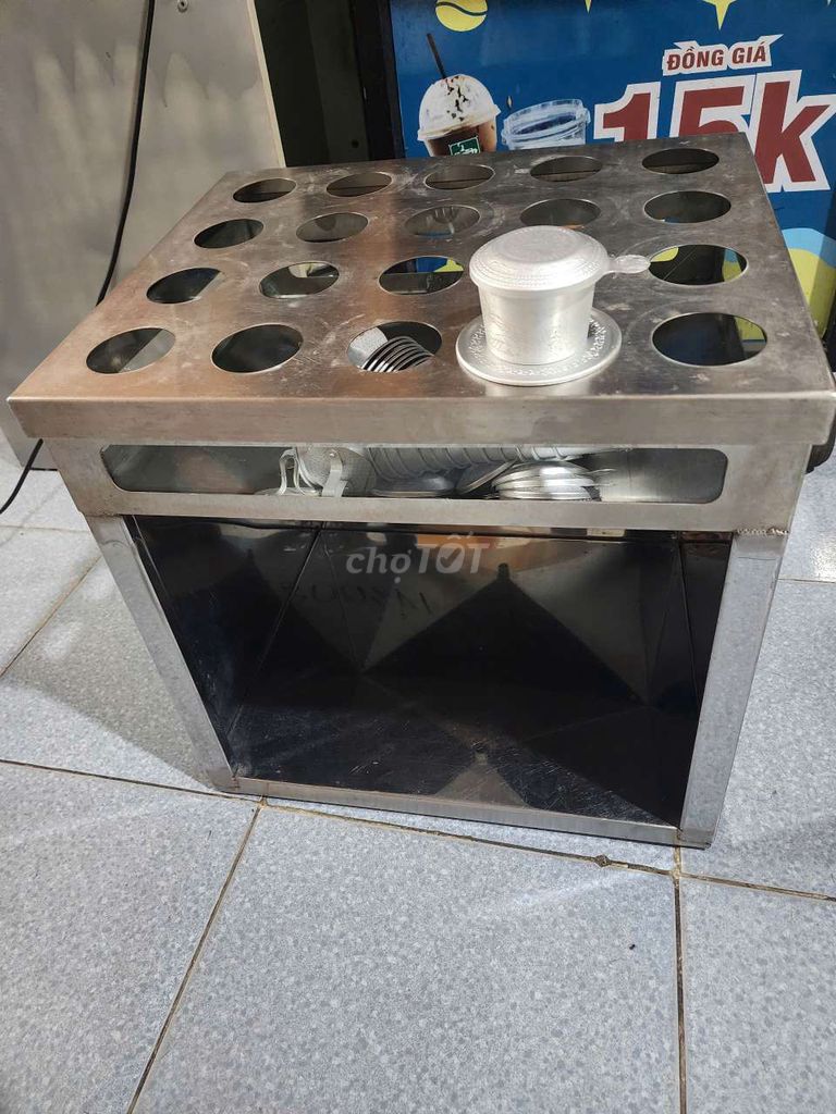 Bộ pha cà phê phin inox 304 gồm 18 phin