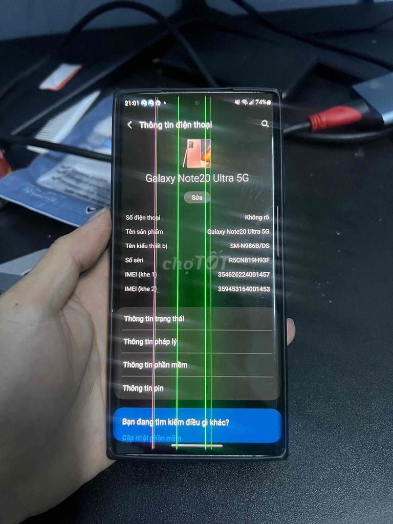 Samsung Note 20 Ultra Đen. Mua bán Điện thoại tại Thành phố Thủ Đức Tp Hồ Chí Minh được đăng bởi Tiên nguyễn hình 1