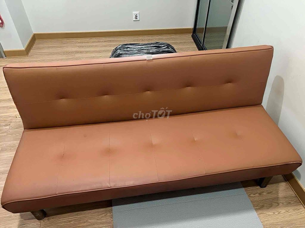 Sofa giường Da Nâu Gấp gọn. Mua bán Giường, chăn ga gối nệm tại Quận 8 Tp Hồ Chí Minh được đăng bởi Hoàng Dự hình 1