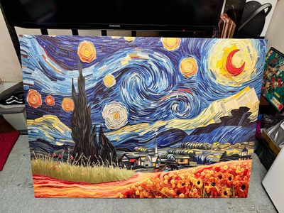 Tranh Canvas Bầu Trời Sao của Van Gogh. Mua bán Đồ sưu tầm, đồ cổ tại Quận Đống Đa Hà Nội được đăng bởi Rew