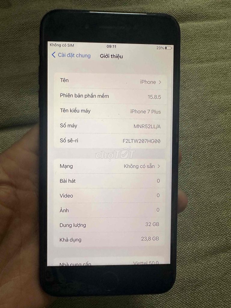 Apple iPhone 7 Plus 32GB Đen. Mua bán Điện thoại tại Quận Hoàng Mai Hà Nội được đăng bởi quang định hình 1