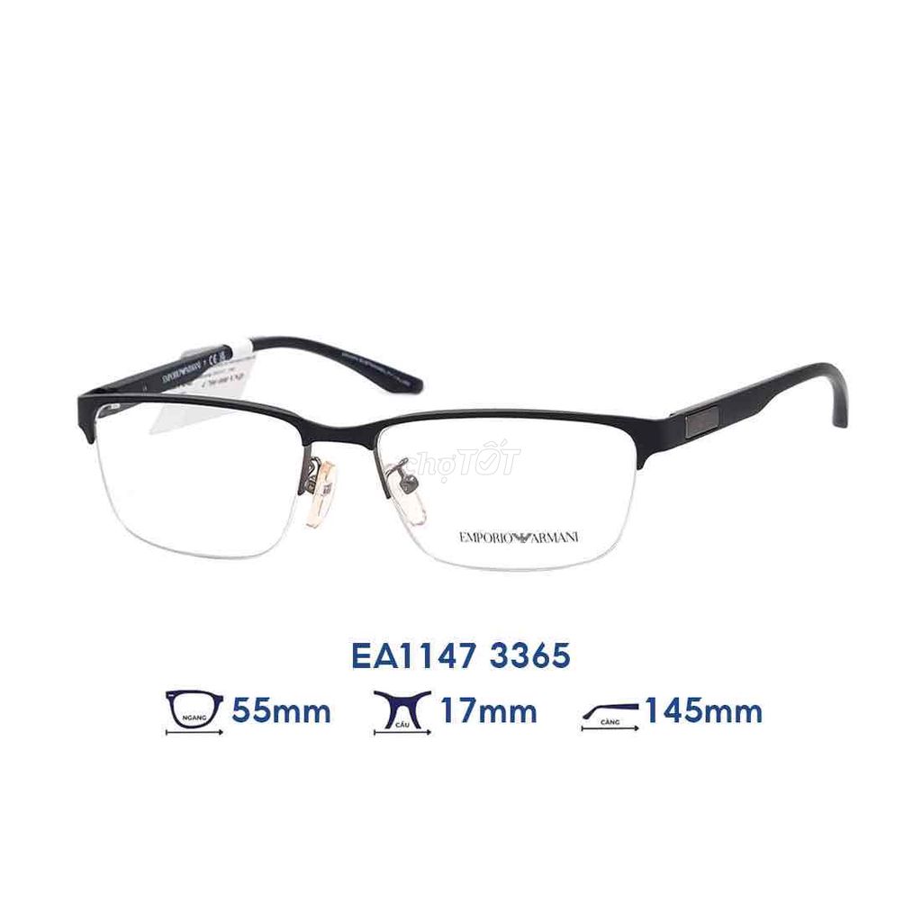 Gọng kính cận Emporio Armani EA1147 3365. Mua bán Phụ kiện thời trang khác tại Thành phố Long Xuyên An Giang được đăng bởi shop Diamond Store  hình 1