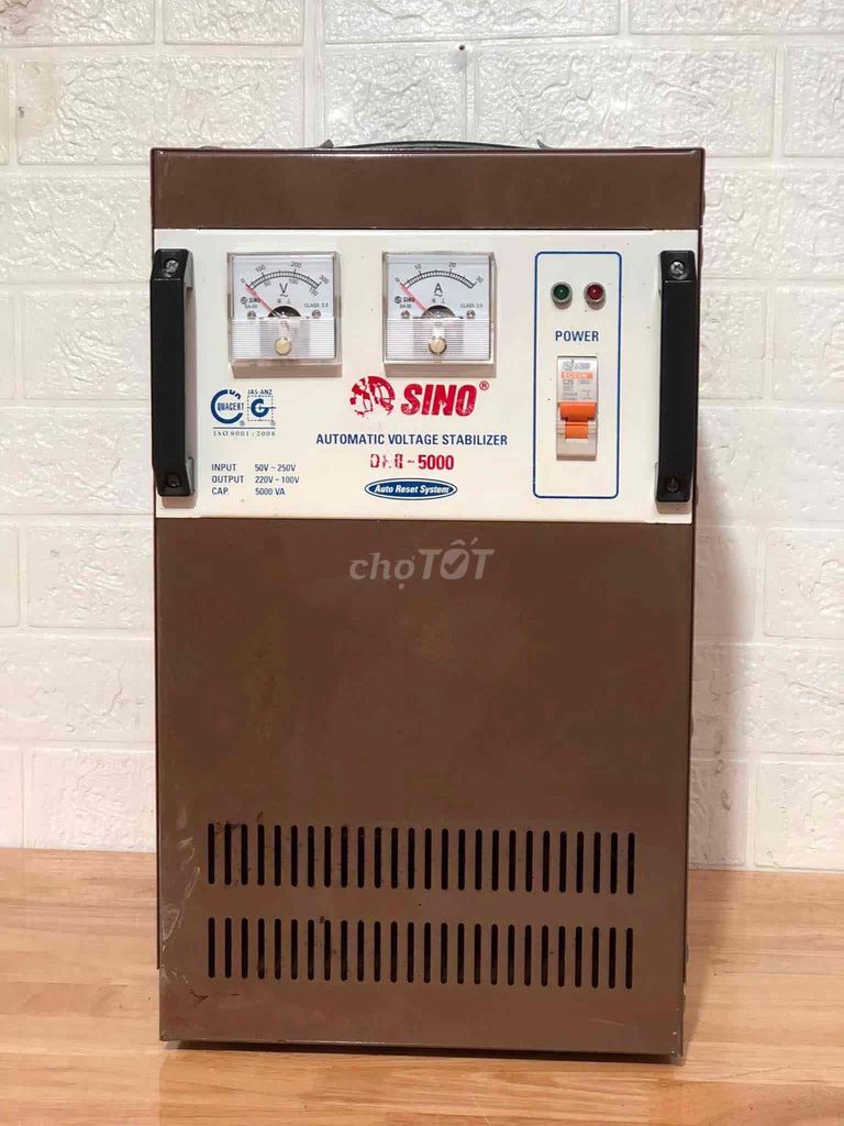 Ổn áp SINO . 5KVA / Dải 50v. Mua bán Nội thất, đồ gia dụng khác tại Huyện Đông Hưng Thái Bình được đăng bởi Huy Nguyễn hình 1