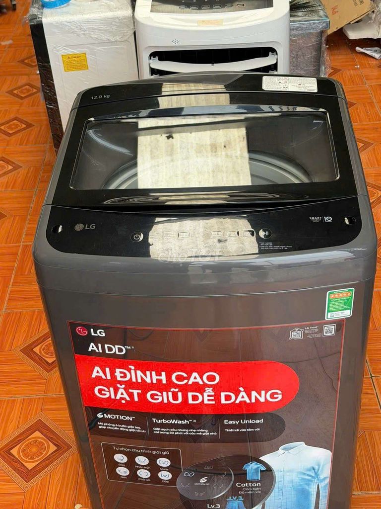 Máy giặt LG cửa trên 12kg Inverter Xám Thái Lan. Mua bán Máy giặt tại Huyện Bình Chánh Tp Hồ Chí Minh được đăng bởi nguyễn uyên hình 1