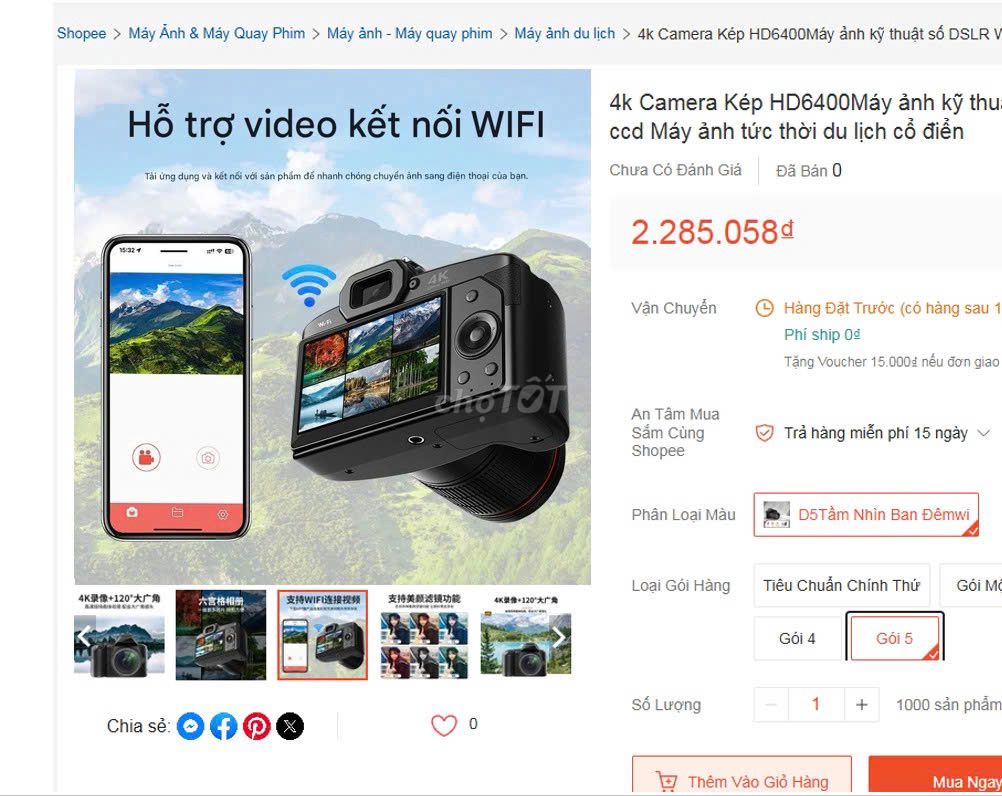 Máy ảnh DSLR 4K 64MP CAMERA D5 TẶNG THẺ 1000GB. Mua bán Máy ảnh, Máy quay tại Thành phố Dĩ An Bình Dương được đăng bởi hàng mới thanh lý 1 nữa giá hình 1