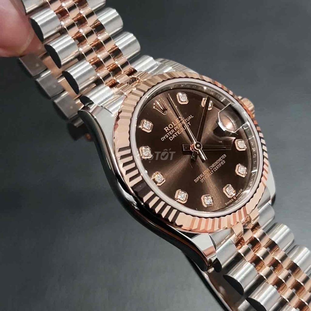 rolex datejust 278271 chocolate 31mm