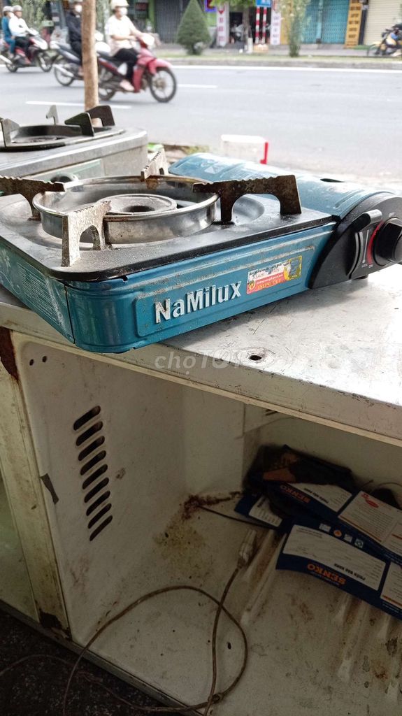 Bếp ga mini NaMilux Xanh nhỏ gọn. Mua bán Bếp, lò, đồ điện nhà bếp tại Quận Liên Chiểu Đà Nẵng được đăng bởi Lê Phi Vũ hình 1