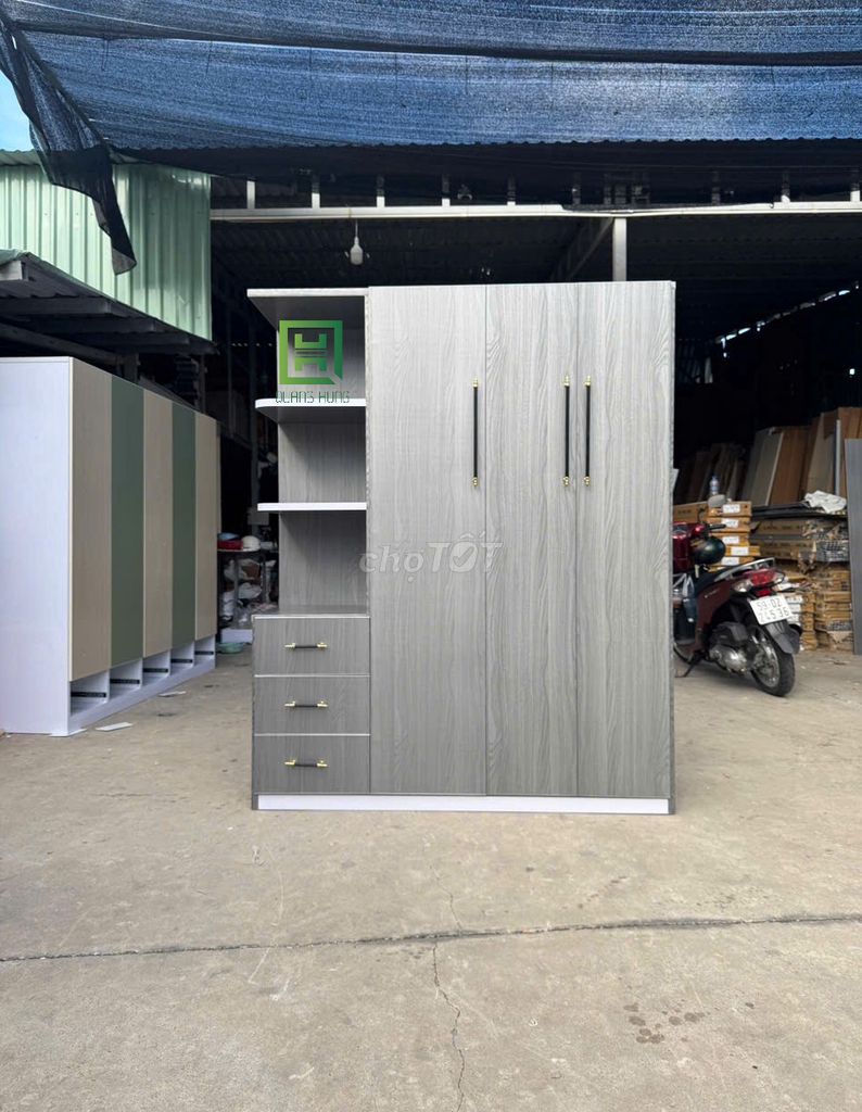  TỦ QUẦN ÁO NHỰA ĐÀI LOAN 3 CÁNH CÓ KỆ - TỦ NHỰA. Mua bán Tủ, kệ gia đình tại Thành phố Biên Hòa Đồng Nai được đăng bởi Nội Thất Quang Hùng TD hình 1
